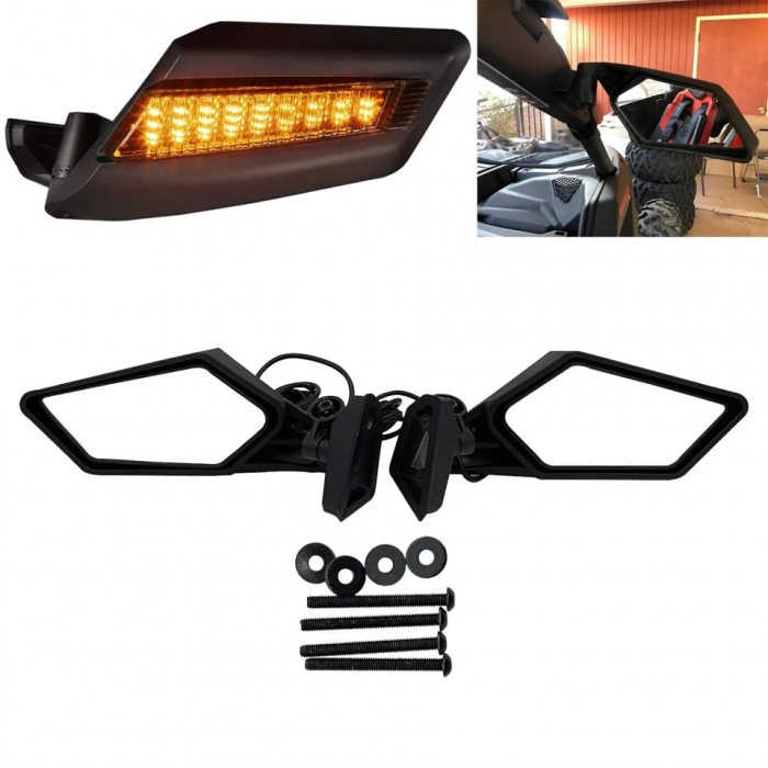 SET OGLINZI CU SEMNALIZARI RABATABILE  UTV CAN-AM MAVERICK X3  / CAN-AM COMMANDER 800 / 1000 [1]