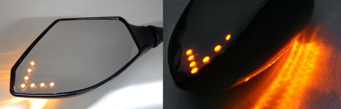 OGLINZI RETROVIZOARE CU SEMNALIZARI LED PENTRU MOTO [6]