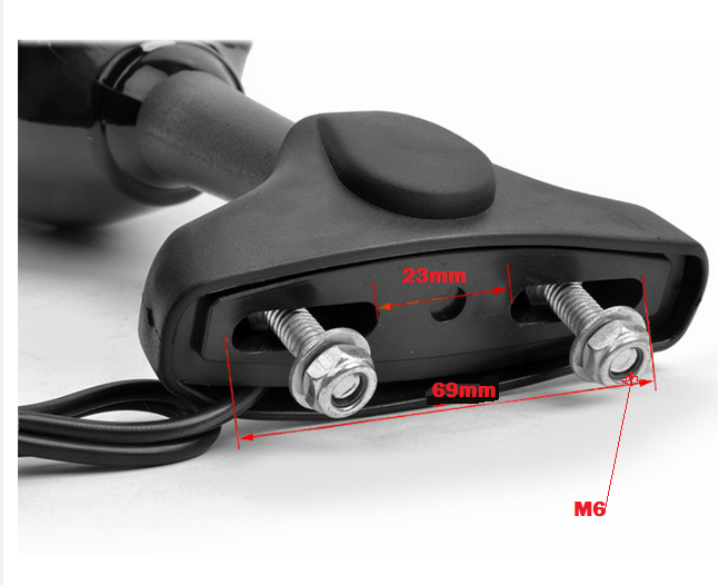 OGLINZI MOTO UNIVERSALE CU SEMNALIZARI INCLUSE (PRINDERI IN CARENA) CBR 125/500/600 NINJA 250 /YAMAHA YZF R1 / R6 [6]