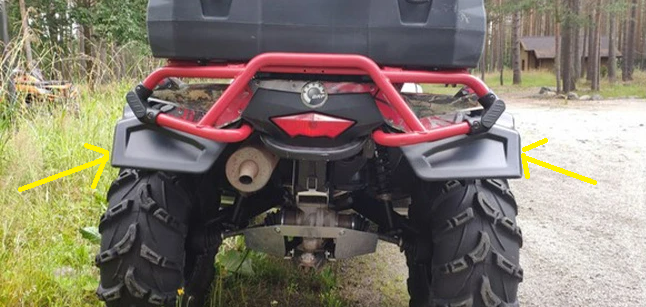 SET OVERFENDERE CAN-AM OUTLANDER MAX 450 / 570 / 650 / 800 / 850 / 1000 2007-2014 [5]