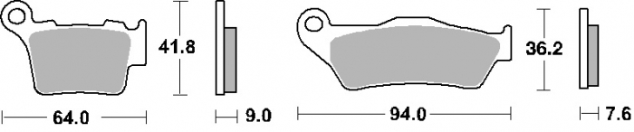 SET PLACUTE FATA + SPATE KTM SX / EXC / EXC-F / SX-F 125/200/250/300/350/400/450/520/530 [2]