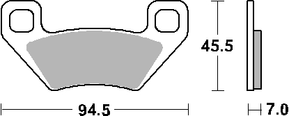Set Placute frana Artic cat /kymco [1]