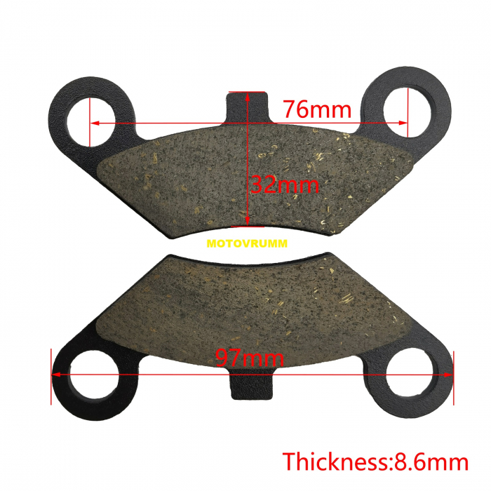 SET PLACUTE FRANA FATA CFMOTO 400 / 450 / 500 / 520 / 550 / 625 X6  / 800 / 820  2007-2018 [4]