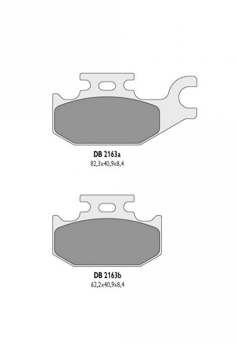 SET PLACUTE FRANA FATA STANGA SUZUKI LT-A 700 / 750  KINGQUAD [2]