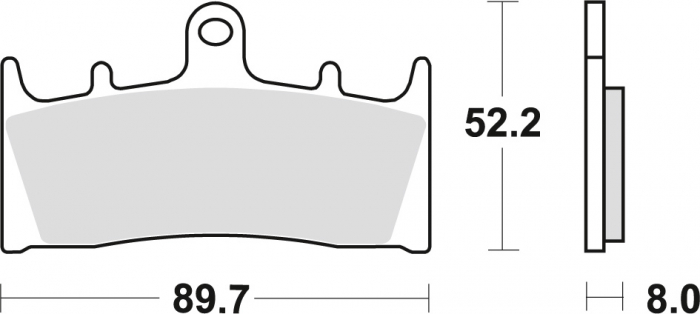 SET PLACUTE FRANA FATA KAWASAKI / SUZUKI GSX / VZ / GSF [2]