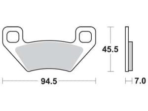 SET PLACUTE FRANA FATA SAU SPATE ARCTIC-CAT / KYMCO [2]