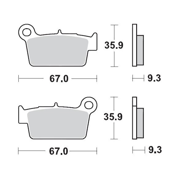 SET PLACUTE FRANA  SPATE APRILIA, BETA, GAS GAS, KAWASAKI, SUZUKI [2]