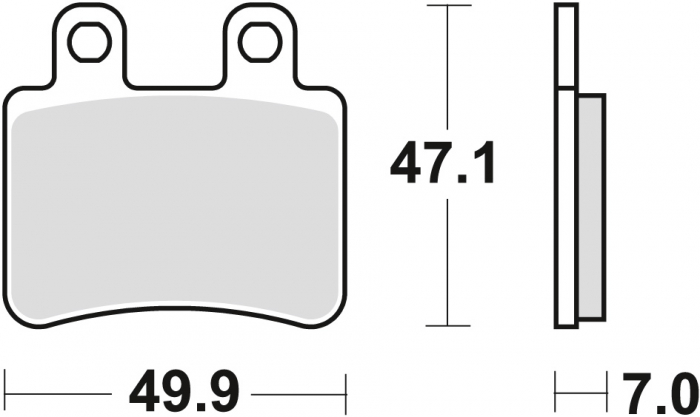 SET PLACUTE FRANA FATA/SPATE BETA / DERBI / SUZUKI / YAMAHA [2]