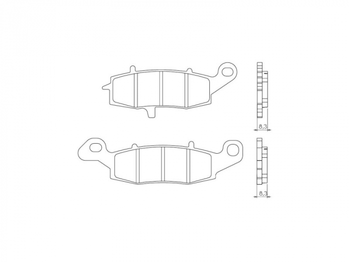 Set placute frana FATA / SPATE SINTERIZATE Kawasaki / Suzuki [3]