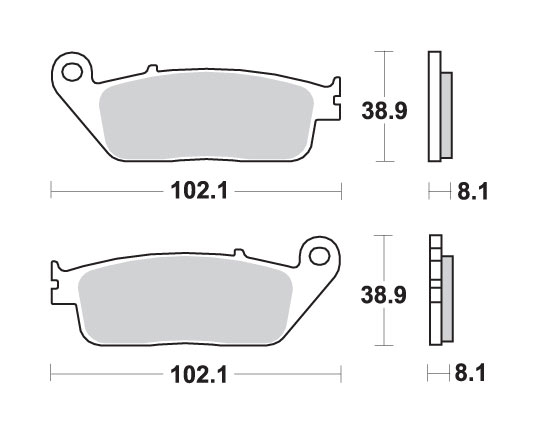 PLACUTE FRANA HONDA VFR 750 88-97, CBR 1000F 89-92, GL 1500 F6C 97-03, TRIUMPH TIGER 900 99-01 [2]