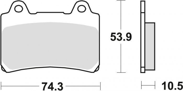 Set placute frana SINTER STREET YAMAHA SRX 600 88-95, FZ 750 89-94, XV 750 92-94, TDM 850 91-96, FJ 1200 88-97, XVZ 1300 4, XVZ 1300 4, XVZ 1300 4 FAȚĂ / SPATE [1]