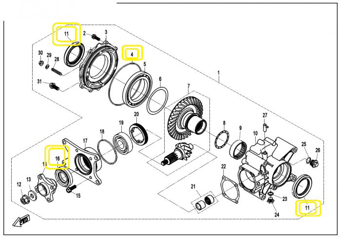 SET SIMERINGURI GRUP SPATE CFMOTO 400/450/500/520/550/625/800/820 [3]