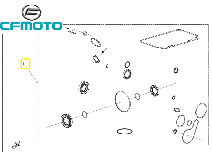 SET SIMERINGURI MOTOR CFMOTO 400/450/520/550/625 TOURING 2014-2024 [2]