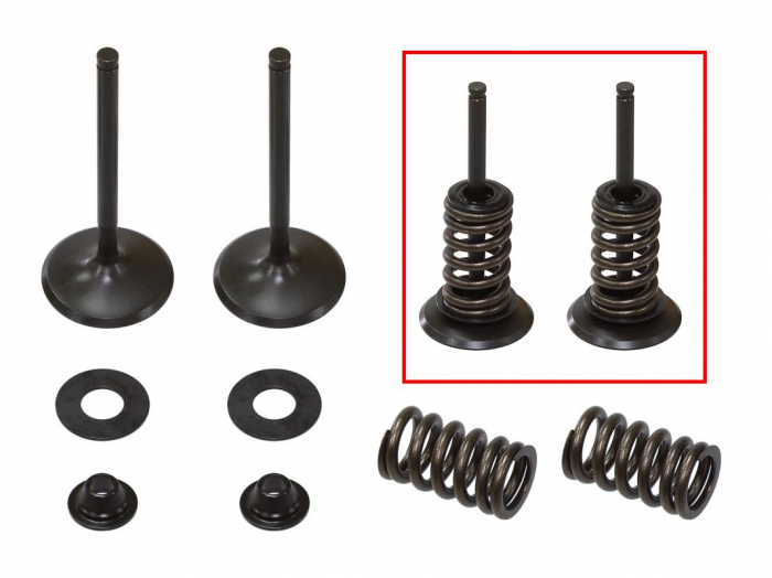 SET SUPAPE ADMISIE + ARCURI + TALERE KAWASAKI KXF 450 '06-'08 (KXF450) KFX 450 R '08-'13 OTEL [1]