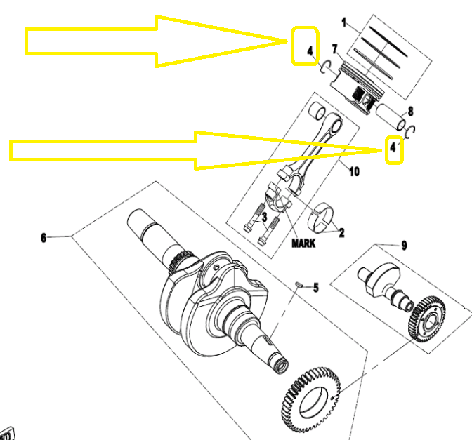 SIGURANTA BOLT PISTON CFMOTO ATV / SSV / UTV 2013-2025 [2]
