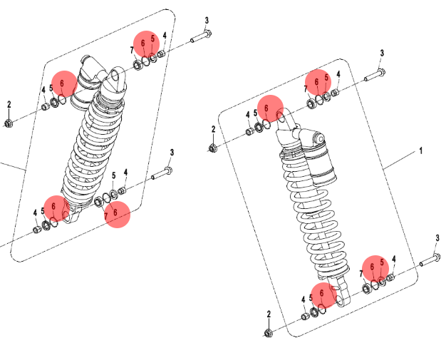 SIGURANTA BUCSA PDS AMORTIZOR CFMOTO  2016-2025 [2]
