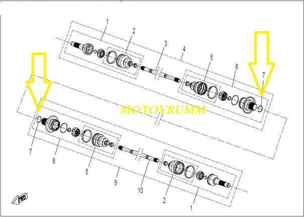 SIGURANTA PLANETARA SPATE CFMOTO 450/500/625/800 CFORCE / ZFORCE / UFORCE [3]