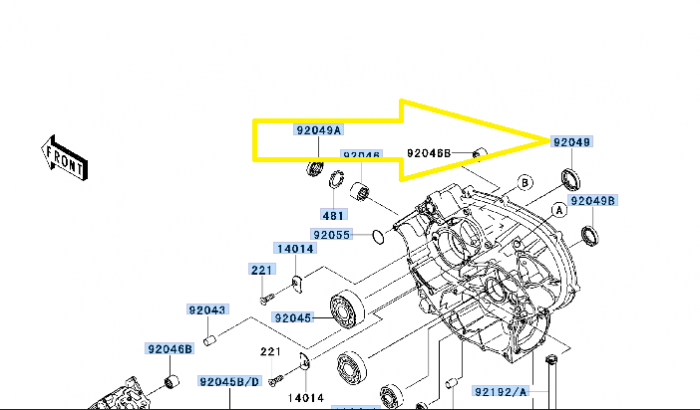 SIMERING AMBIELAJ KAWASAKI KVF 360/650/700/750 02-22 [2]