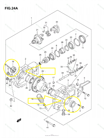SIMERING GRUP FATA SUZUKI LT-A 400/450/500/700/750 KING QUAD 2002-2022 [5]
