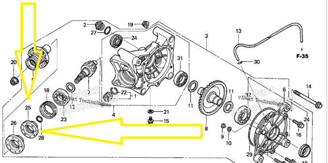 SIMERING GRUP SPATE HONDA TRX 420/650/680/700 [2]
