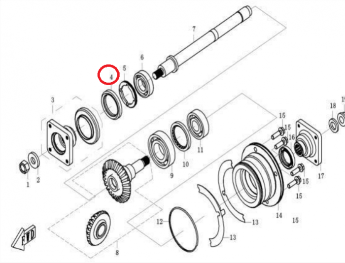 SIMERING CFMOTO TRANSMISIE-MOTOR 0180-060007 [2]