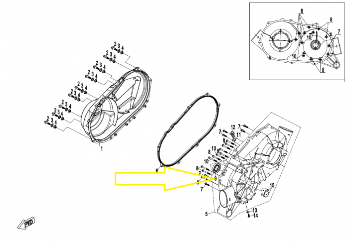 SIMERING CAPAC INTERIOR VARIATOR CFMOTO 400/450/500/550/600/625/850/1000 15-23 [2]