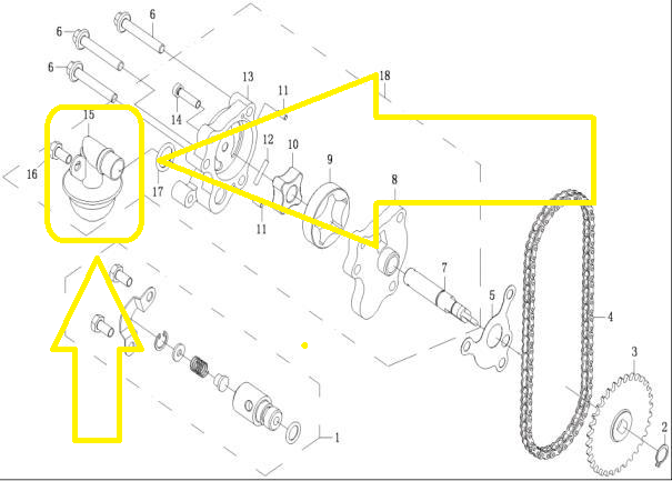 SORB POMPA ULEI CFMOTO ATV/UTV/SSV 500-625 2007-2016 [3]