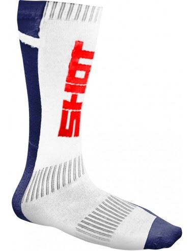 Sosete Moto Blue Red Shot 47-50 [1]