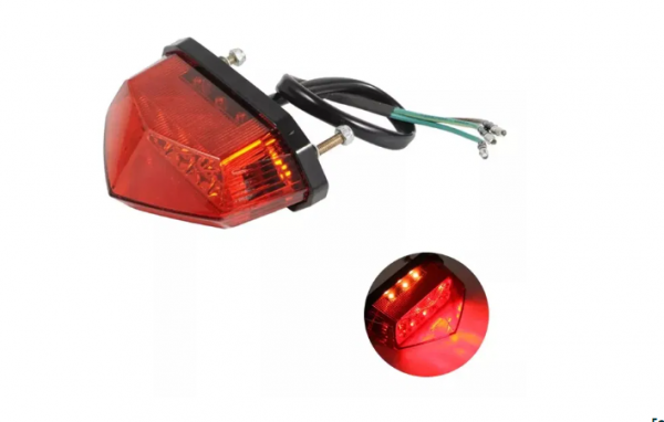 STOP LED UNIVERSAL CONIC ROSU  CU ILUMINARE NUMAR INMATRICULARE [2]