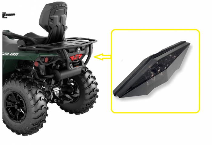 STOP SPATE CAN-AM OUTLANDER 400/450/500/570/800 LED [3]