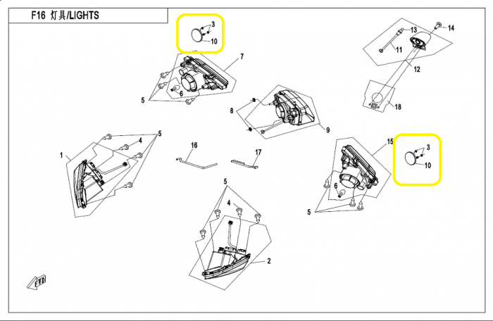 STOP SPATE CFMOTO CFORCE 400/450/520/550 2016-2024 T3 [3]
