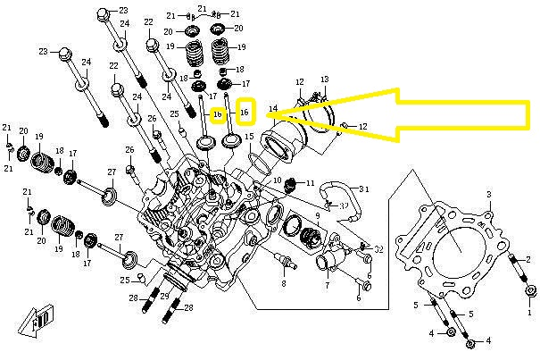 SUPAPA ADMISIE CFMOTO 500 2007-2015 [2]