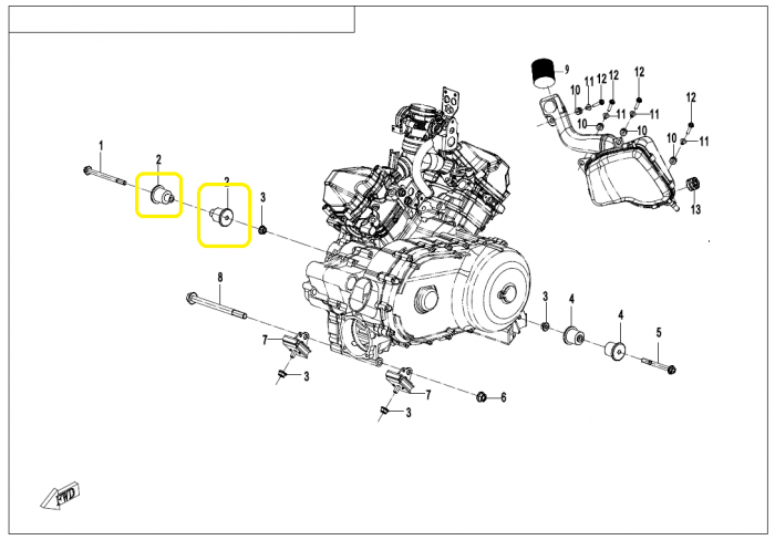 SUPORT MOTOR CFMOTO 800/1000 ATV/UTV/SSV [2]