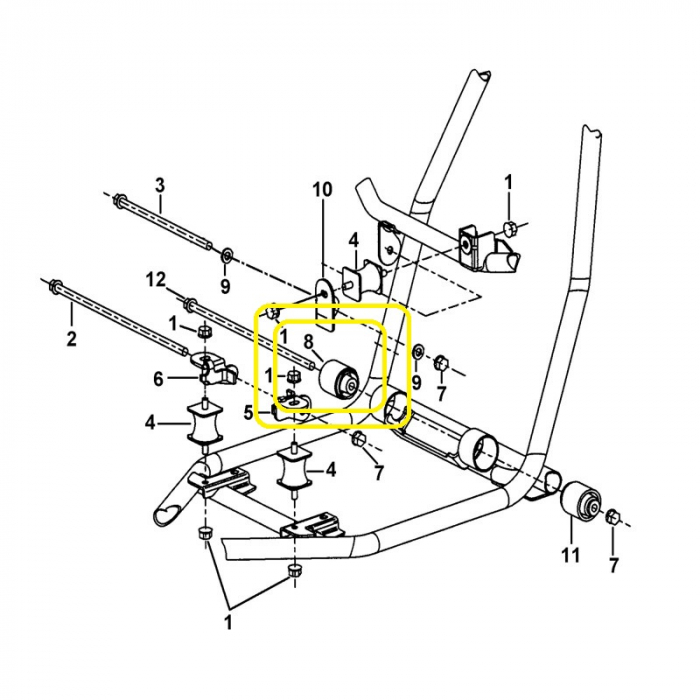 SUPORT MOTOR TGB BLADE / TARGET 600 [2]