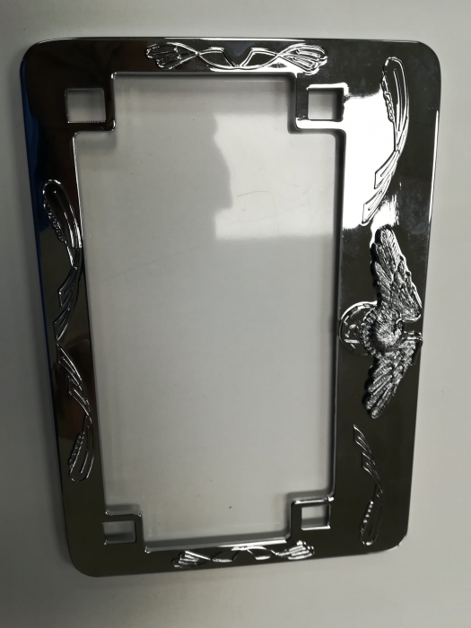 SUPORT NUMAR MOTO CROMAT 12CM X 18CM [2]