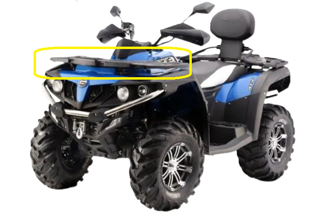 SUPORT PORTBAGAJ PLASTIC FATA CFMOTO CFORCE 520/550/600 2014-2020 [3]