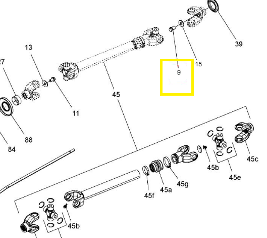 SURUB PRINDERE CARDAN CAN-AM M12 [2]