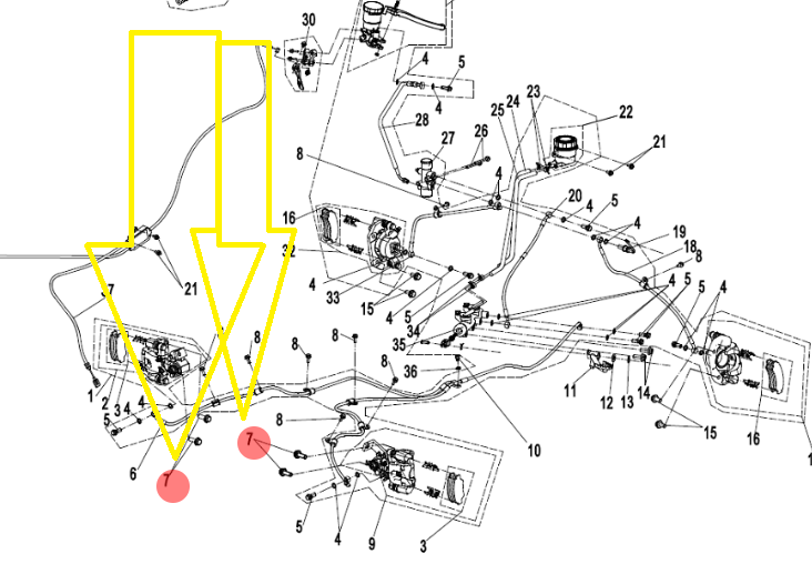 SURUB CUPLA CARDAN / PRINDERE CULISANT ETRIER CFMOTOUTV/SSV/ATV 2016-2025 [3]