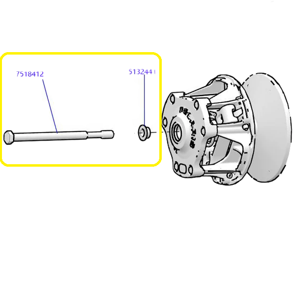 SURUB VARIATOR PRIMAR POLARIS SNOWMOBILE / UTV GENERAL , RANGER ,RZR M14 X1.5 RH [2]