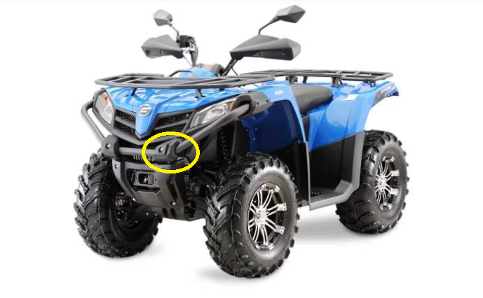 TAMPON STANGA  BULBAR FATA CF MOTO 500/600 14-20 [1]