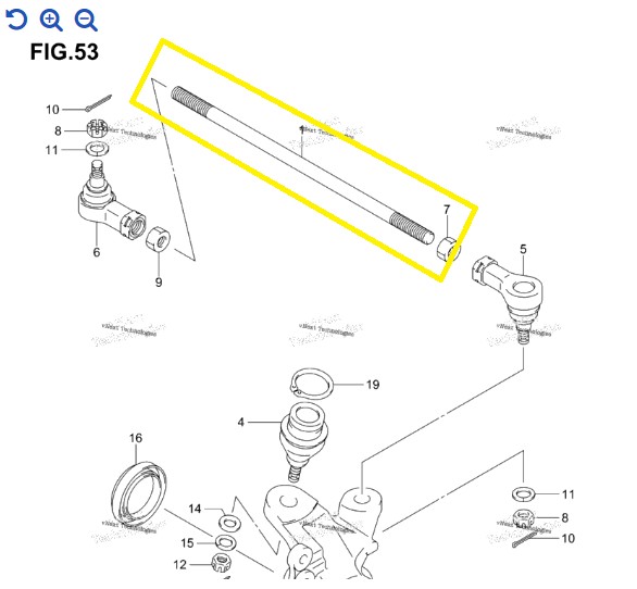 TIJA DIRECTIE SUZUKI LT-A 450/500/700/750 2005-2019 [2]