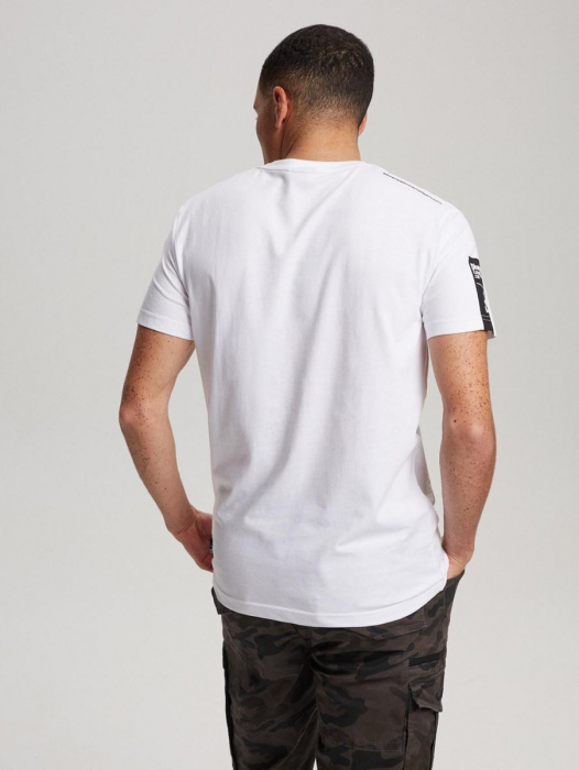 Tricou ALB cu imprimeu negru DAKAR EXTREME TEAM [3]