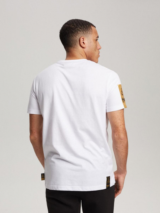 Tricou ALB imprimeu AURIU DAKAR [3]