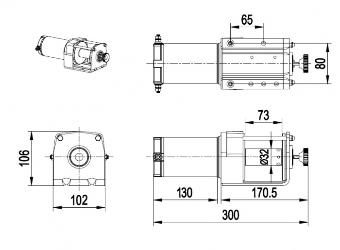 TROLIU ATV UNIVERSAL 3000LBS / 3 TONE [3]