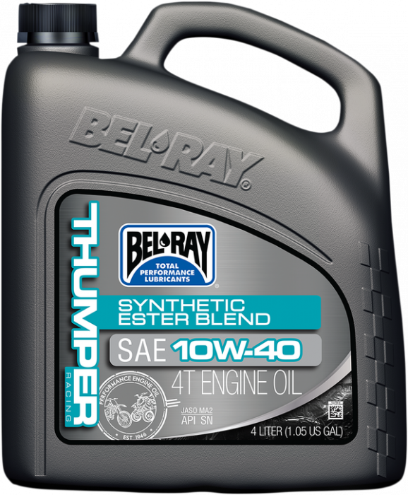 ULEI MOTOR  BELRAY THUMPER 10W40 4T SYNTETIC ESTER 4LITRI [1]