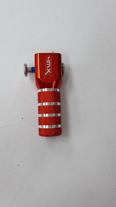 VARF PEDALA SCHIMBATOR UNIVERSAL CU BOLT SI ARC NEGRU/ORANGE [2]