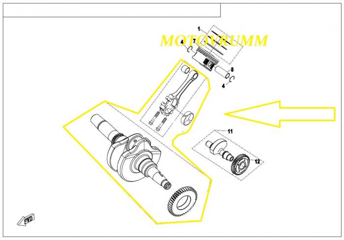 VIBROCHEN COMPLET CFMOTO CFORCE / ZFORCE 400 / 450 2014-2023 [2]