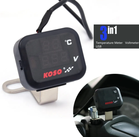 VOLMETRU + TERMOMETRU MOTO/ATV/QUAD [2]