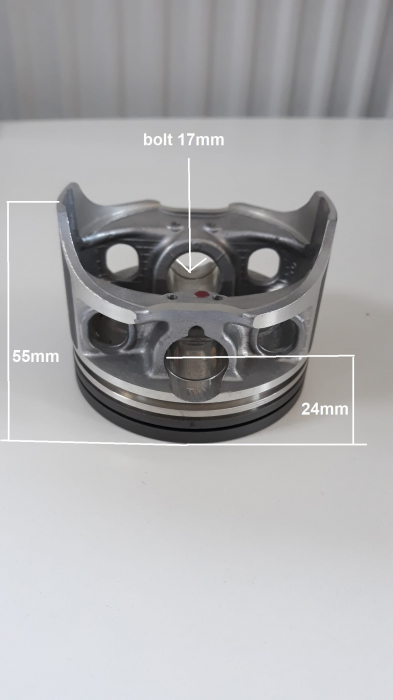 PISTON ADLY HERCULES 300 74MM BOLT 17MM [5]