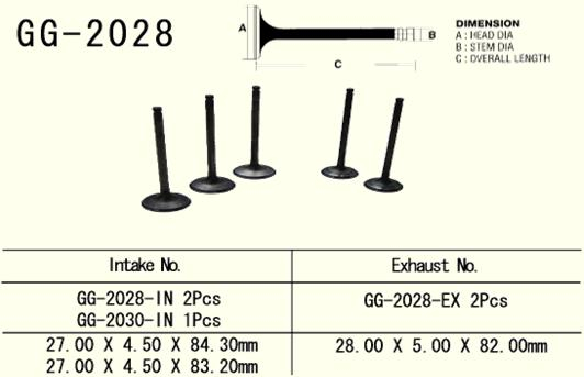 SUPAPA ADMISIE  OTEL YAMAHA YZ 400 F '98-'99 / YZ 426 F '00 [2]